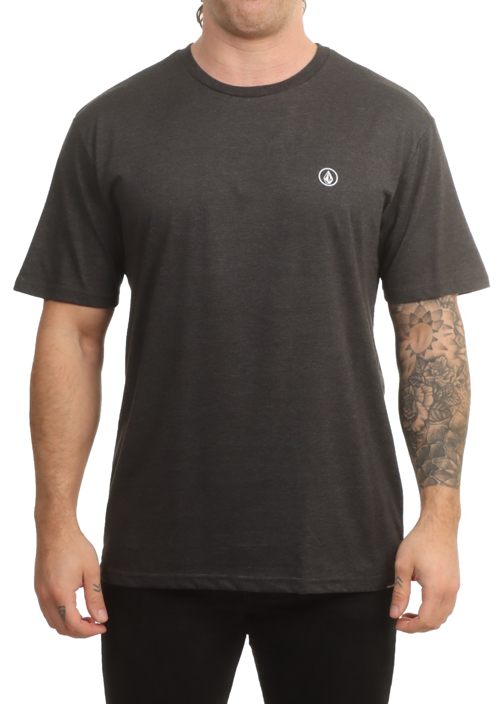 Volcom Circle Blanks HTH Tee Heather Black