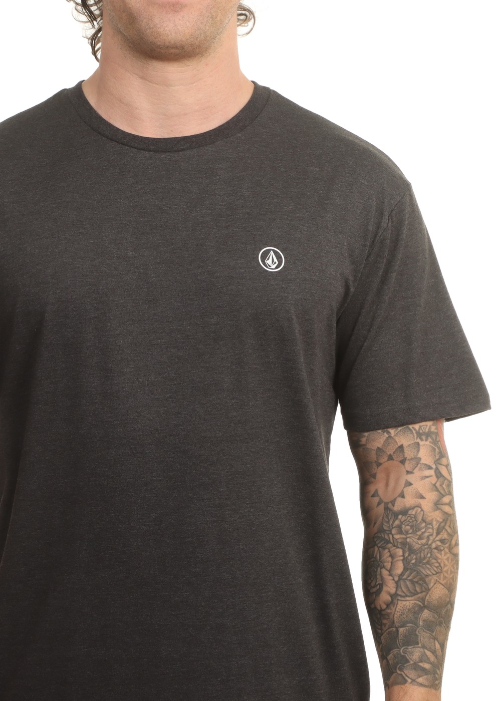 Volcom Circle Blanks HTH Tee Heather Black