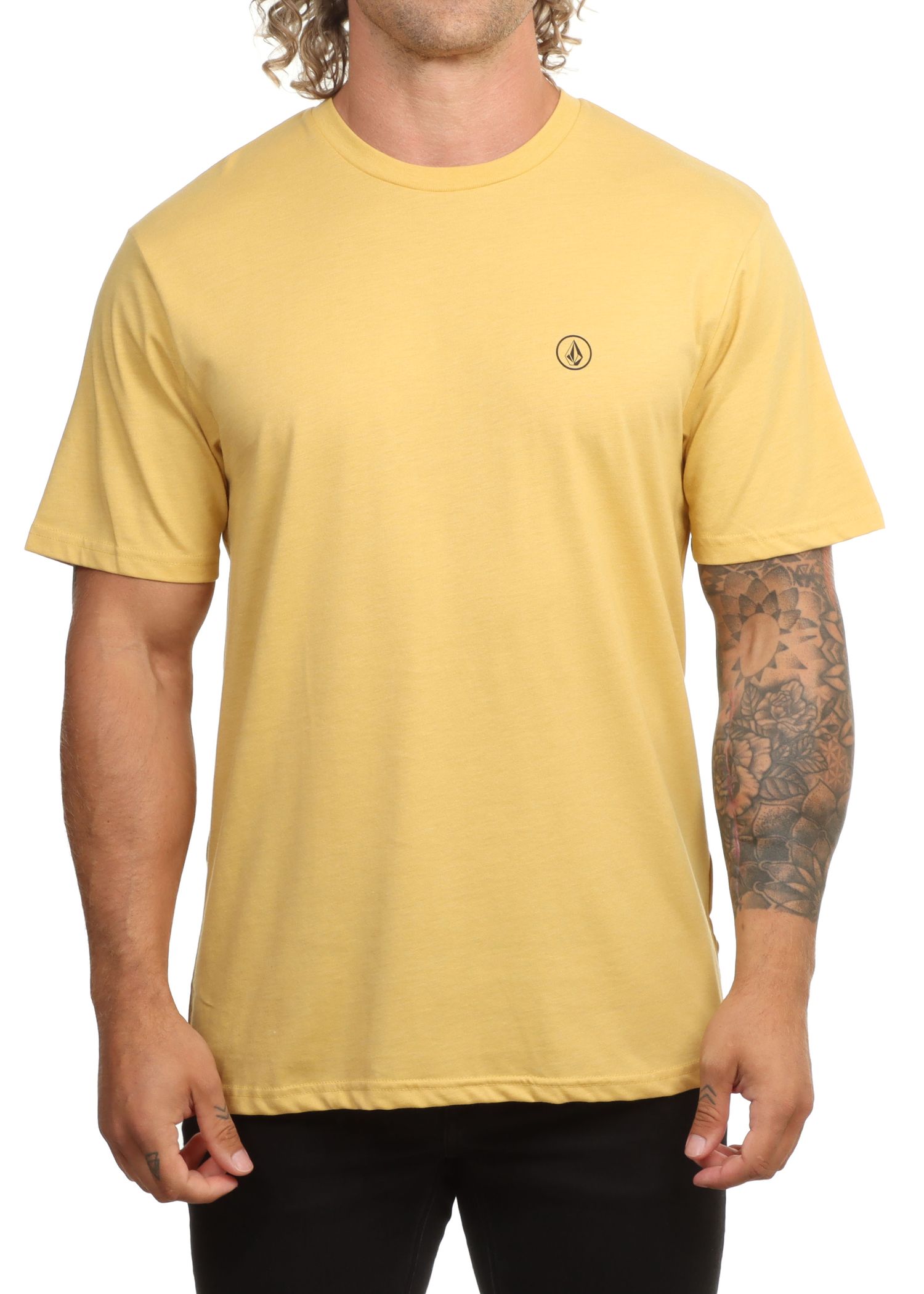 Volcom Circle Blanks Hth Tee Mustard