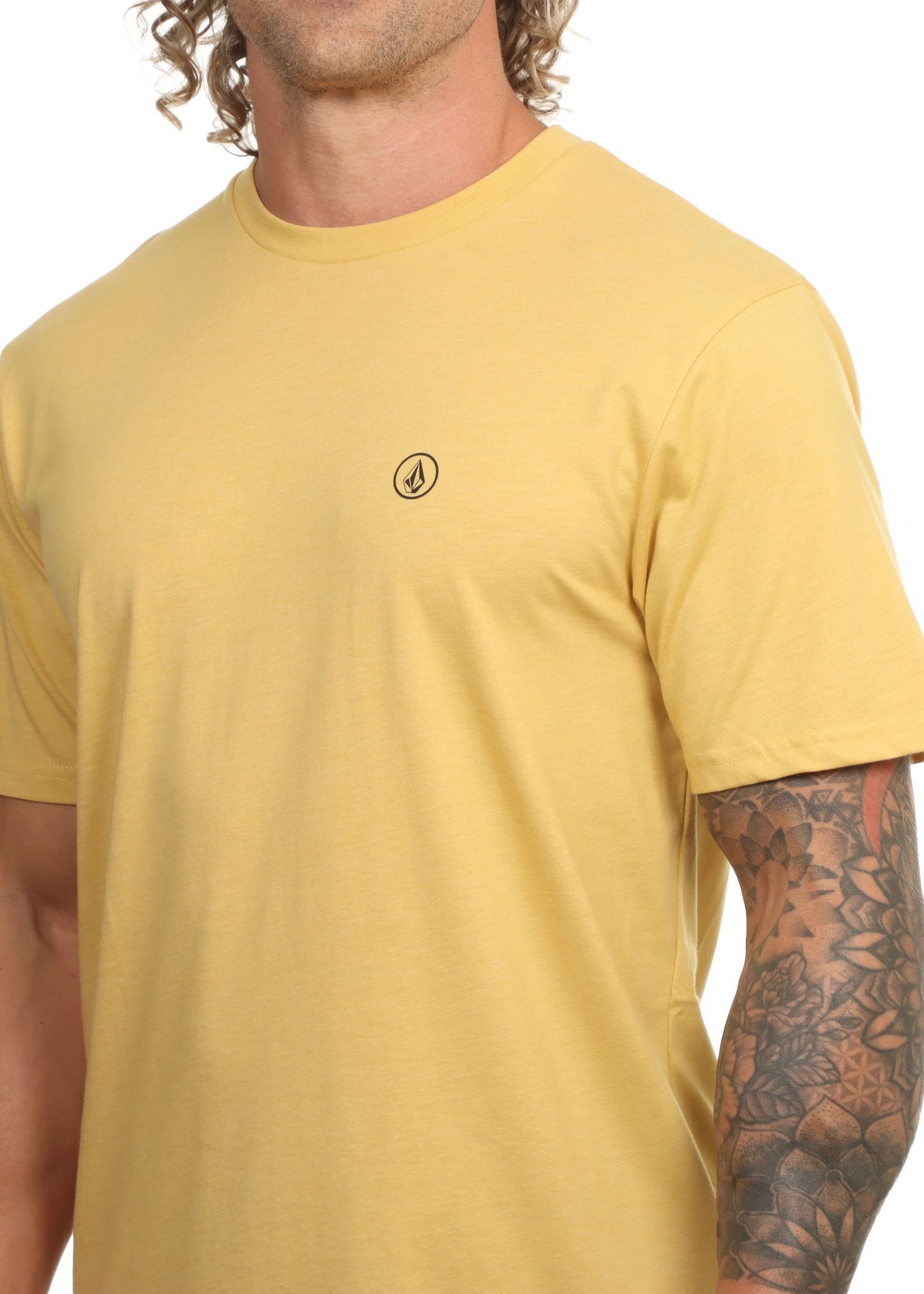 Volcom Circle Blanks Hth Tee Mustard