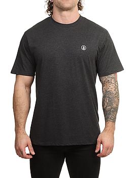 Volcom Circle Blanks Hth Tee Heather Black