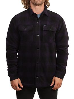 Volcom Bowered Fleece Shirt Dark Purple