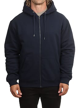 Volcom Single Stone Lined Zip Hoodie Marine