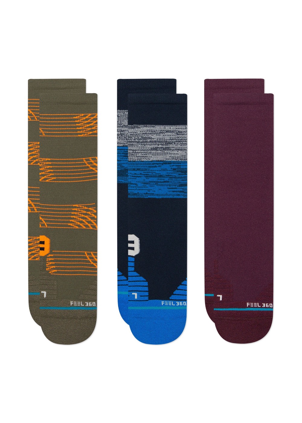 Stance Starting Technical 3 Pack Socks Multi