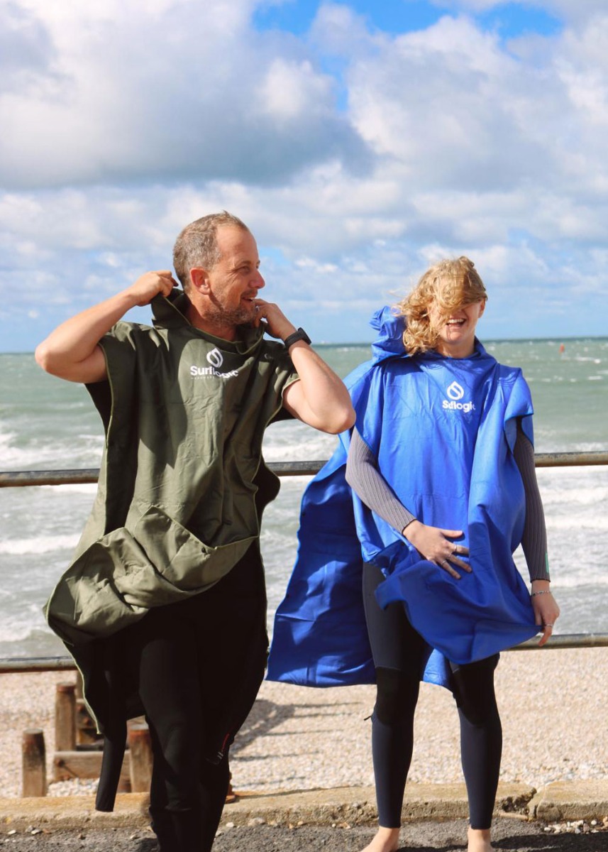 Surflogic Quick Dry Microfibre Changing Poncho Grn
