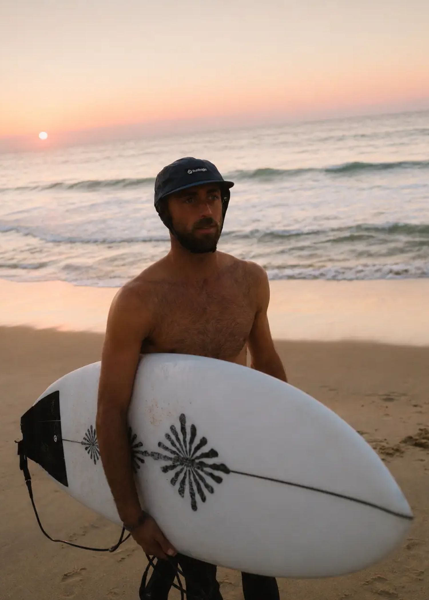 Surflogic Surf Cap With Chin Strap Navy