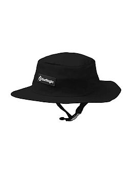 Surflogic Surf Hat With Chin Strap Black