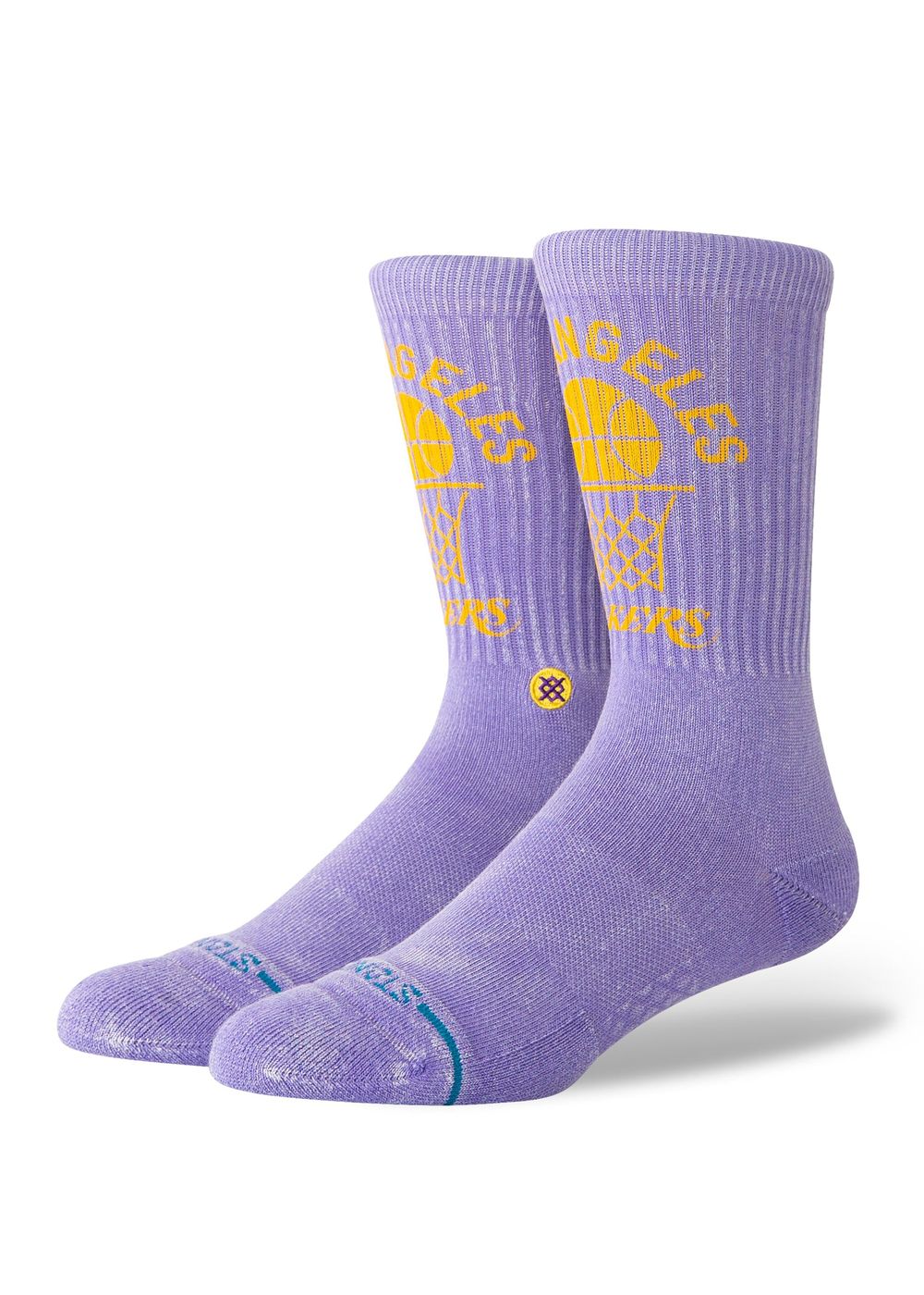 Stance Vintage Los Angeles Lakers Socks Purple