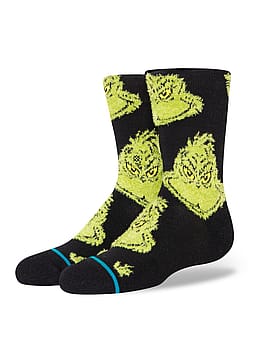 Stance x The Grinch Kids Mean One Socks Black
