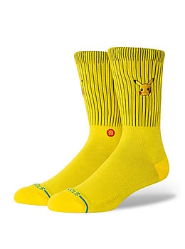 Stance x Pokemon Pikachu Crew Socks Yellow