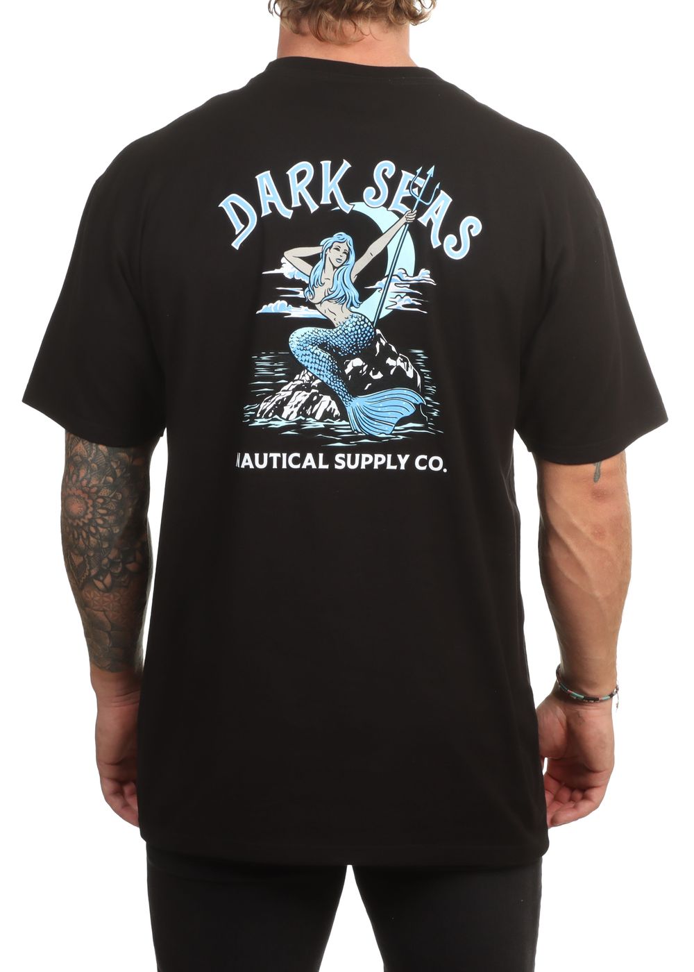 Dark Seas Dockside Pocket Tee Black