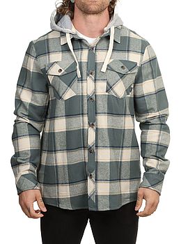 Saltrock Strait Hooded Overshirt Dark Teal