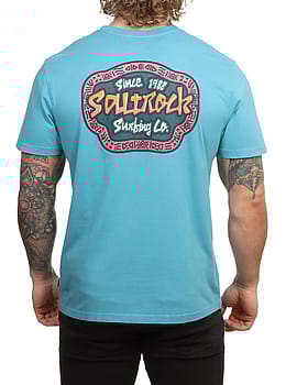 Saltrock Tribal Frame Tee Bright Blue