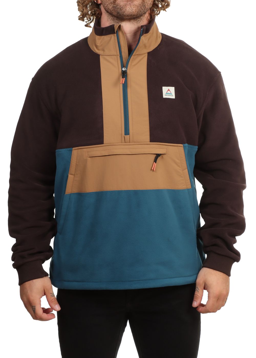 Passenger Woodland 2.0 Half Zip Fleece Espresso