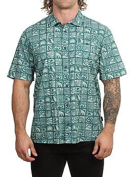 ONeill Print Shirt Blue Bricks