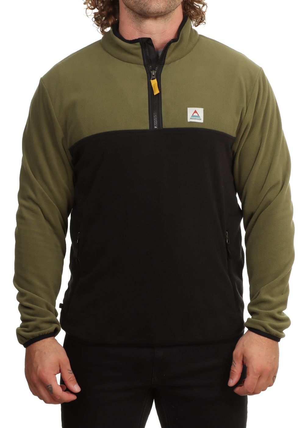 Passenger Set Off Polar Fleece Khaki