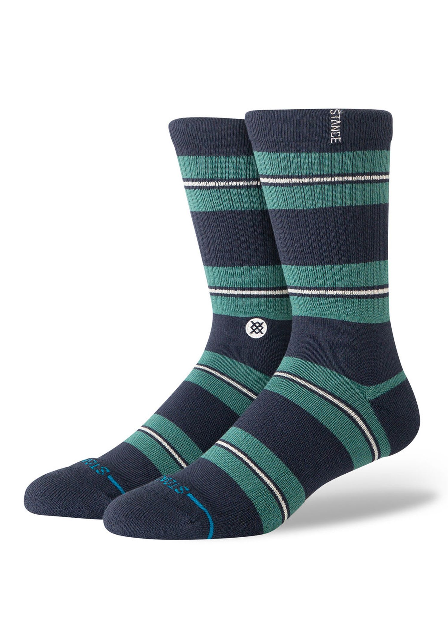Stance Caesar Stripe Crew Socks Green