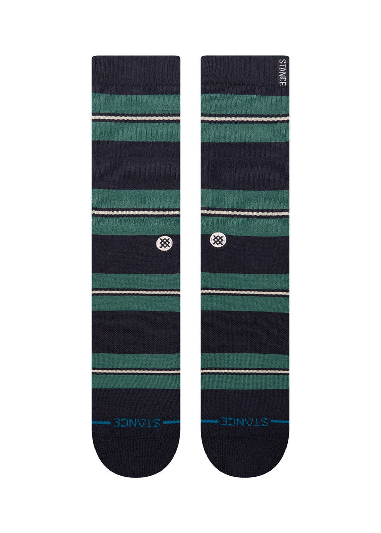 Stance Caesar Stripe Crew Socks Green
