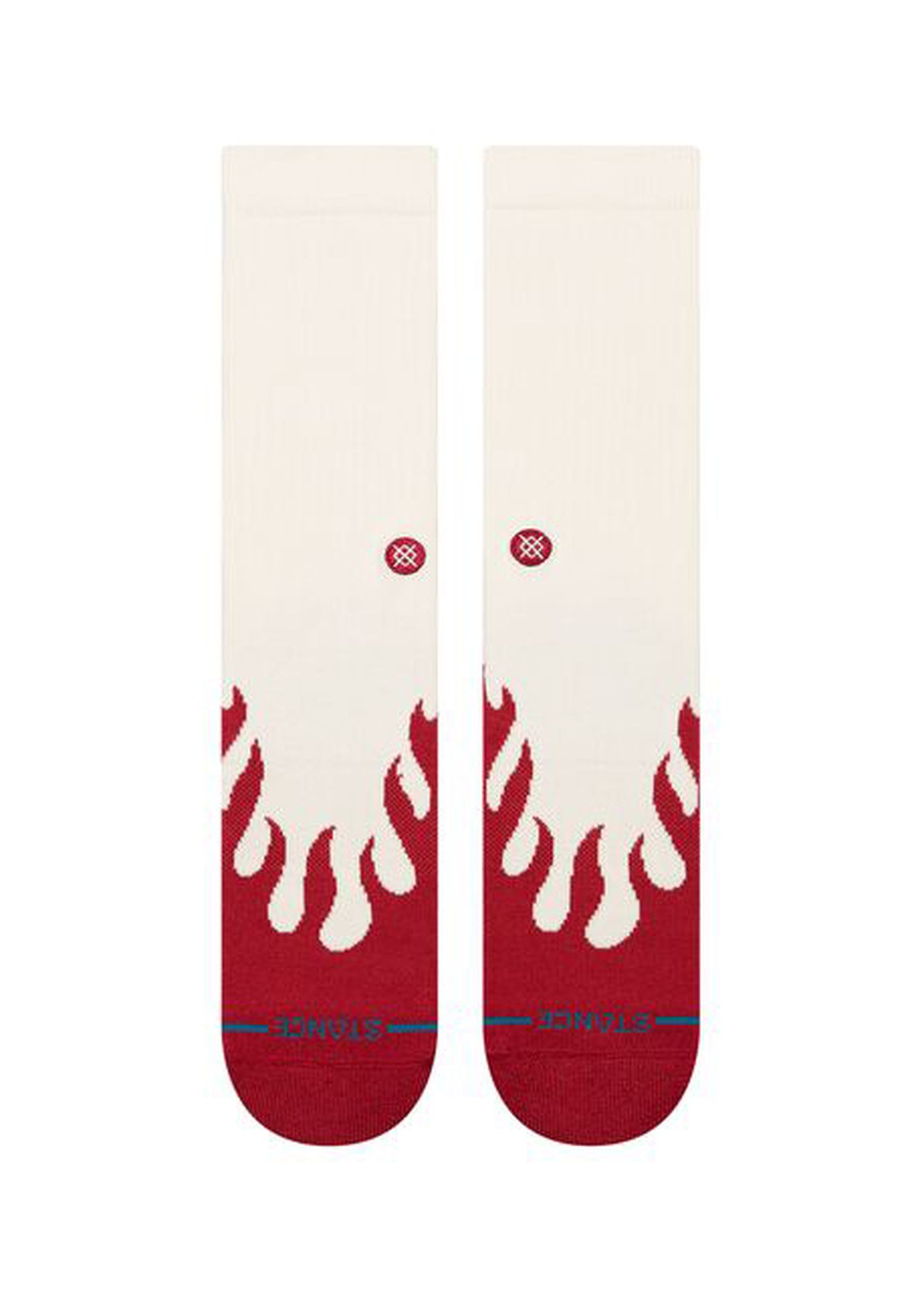 Stance Heating Up Crew Socks Red