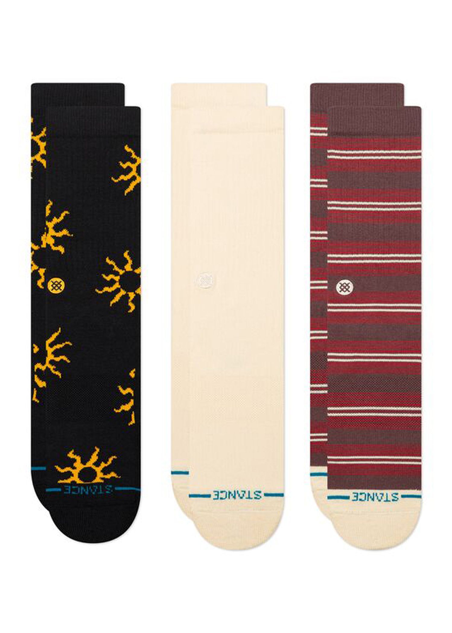 Stance Heatwave Crew 3 Pack Socks Multi