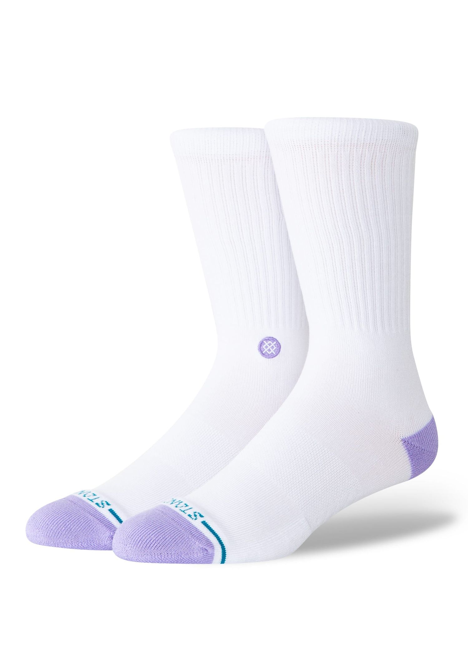 Stance Icon Dot Crew Socks Purple