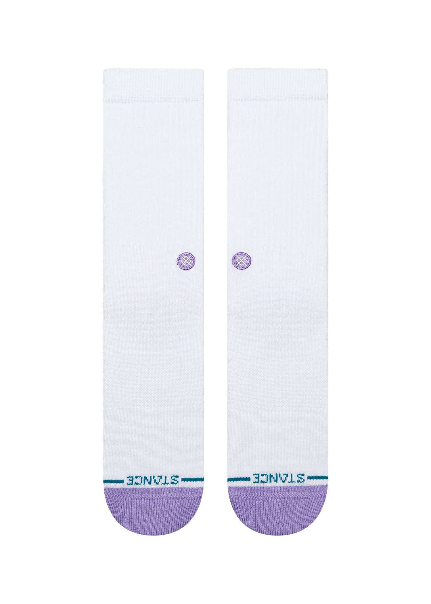 Stance Icon Dot Crew Socks Purple