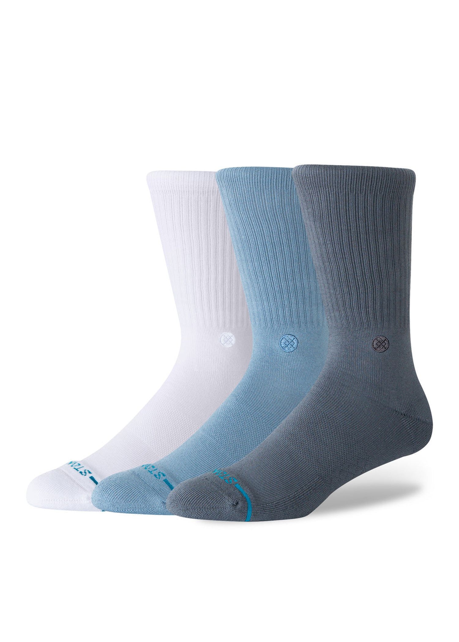 Stance Icon 3 Pack Socks Turbulence