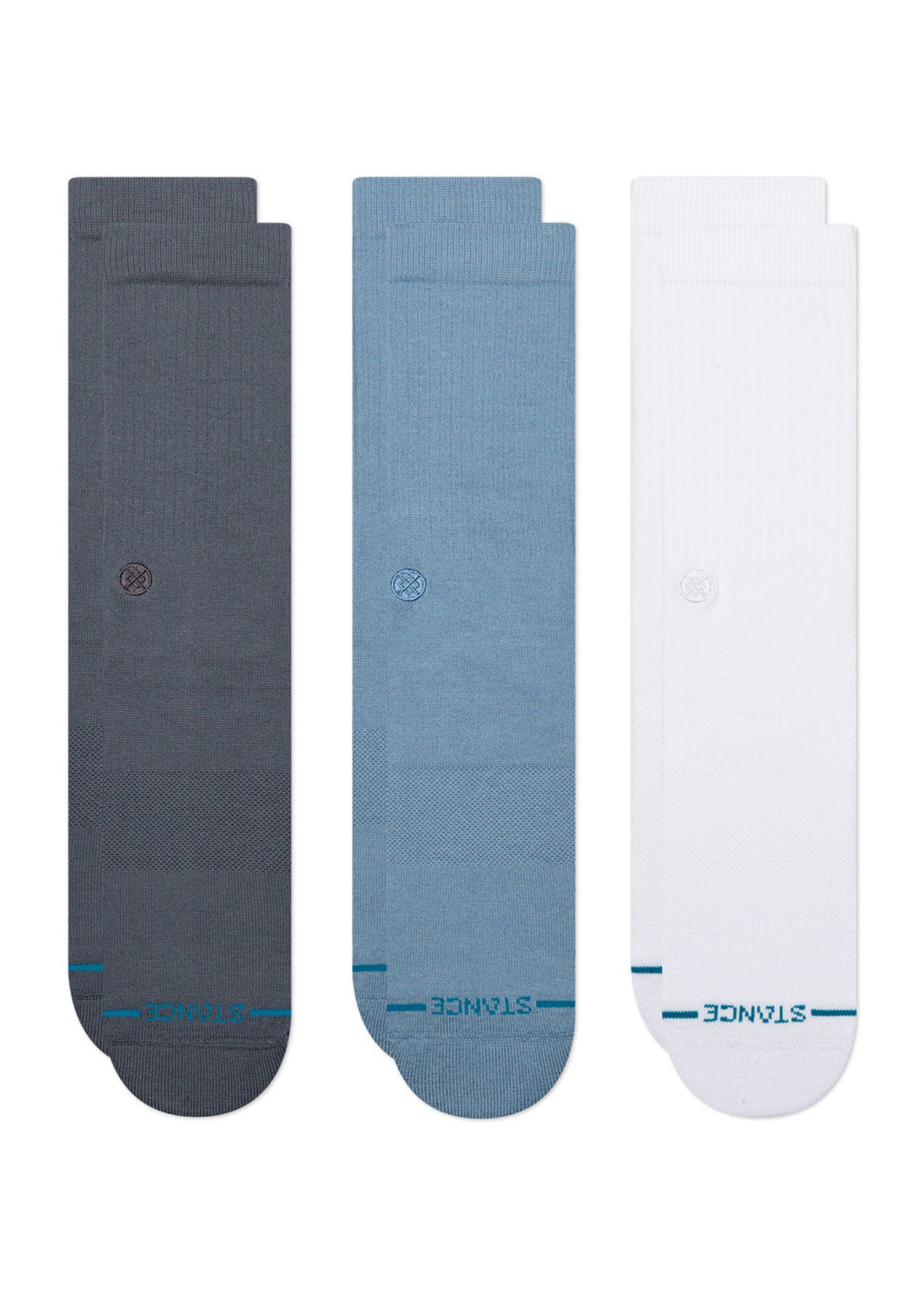 Stance Icon 3 Pack Socks Turbulence