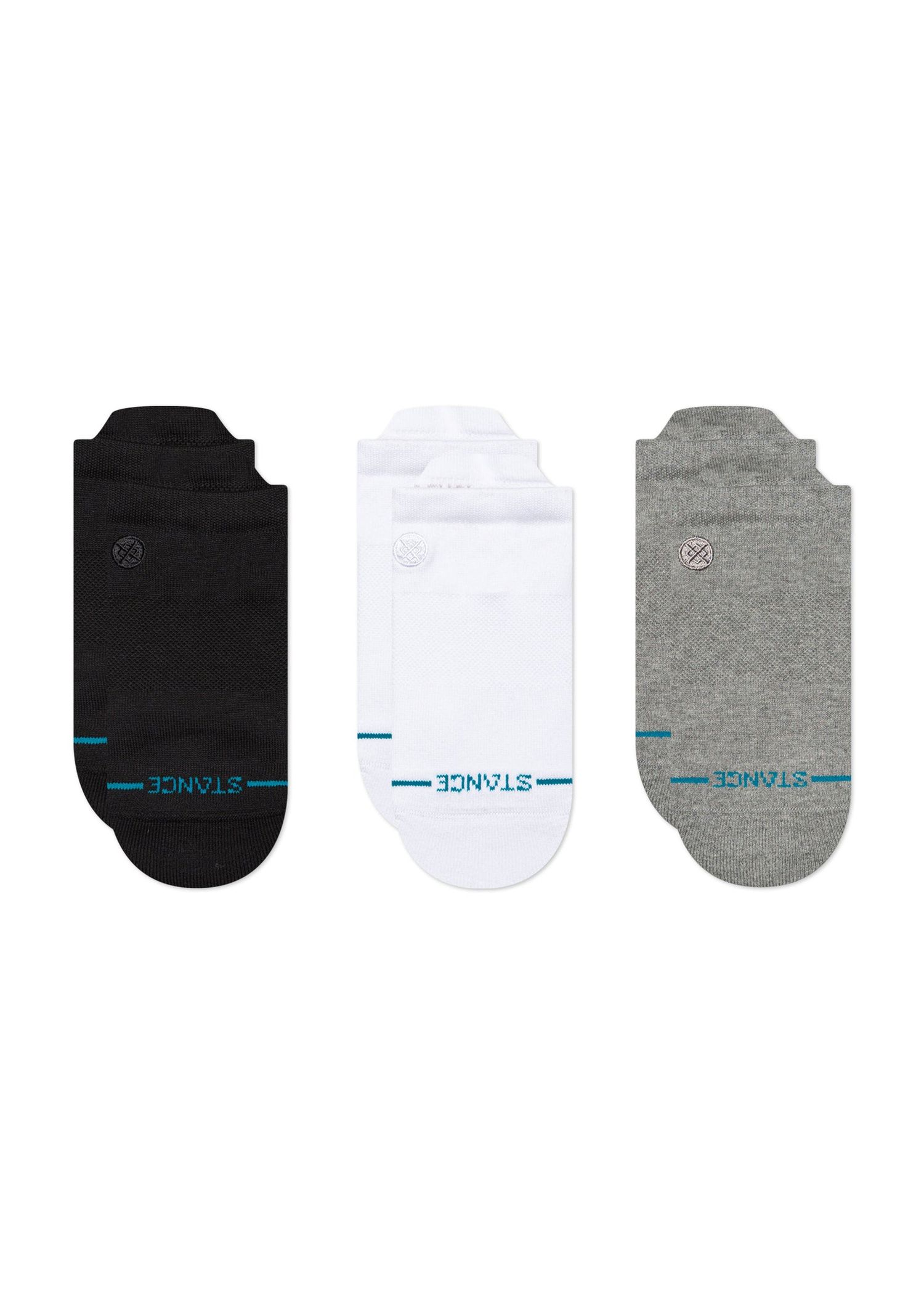 Stance Icon Low Tab 3 Pack Socks Black