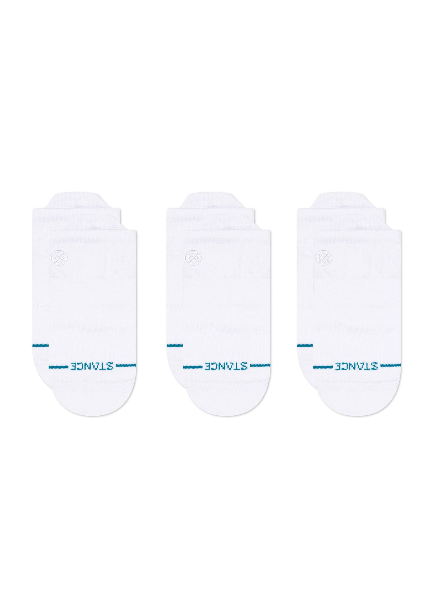 Stance Icon Low Tab 3 Pack Socks White