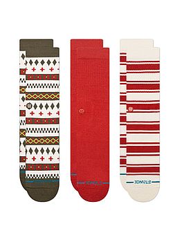 Stance Cabin Days Crew 3 Pack Socks Multi
