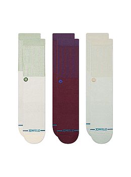 Stance Icon Pop Crew 3 Pack Socks Canvas