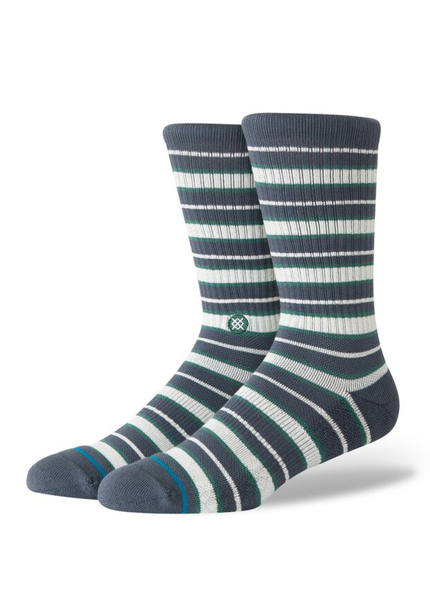 Stance Signature Stripe Crew Socks Turbulence
