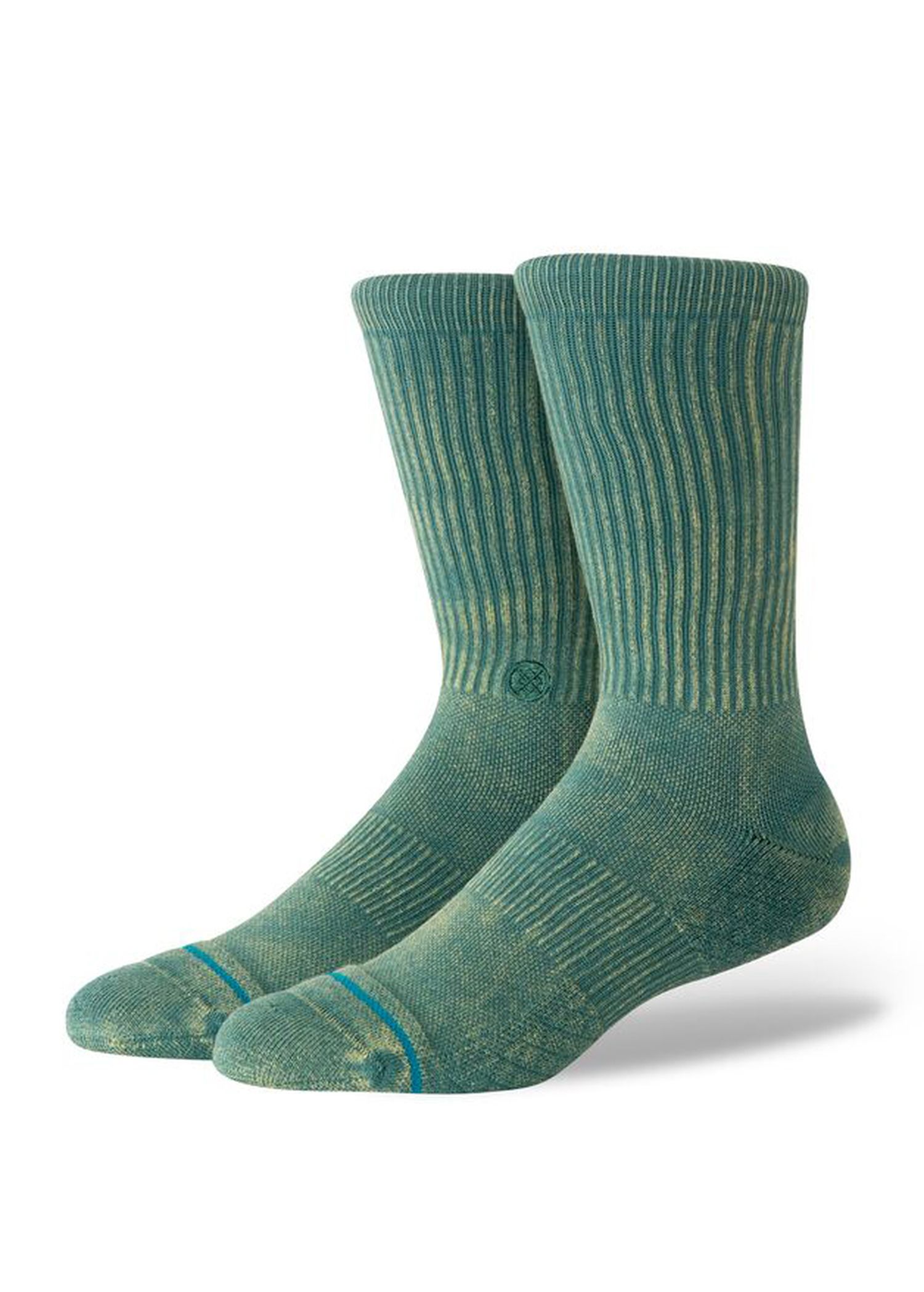 Stance Signature Wash Crew Socks Teal