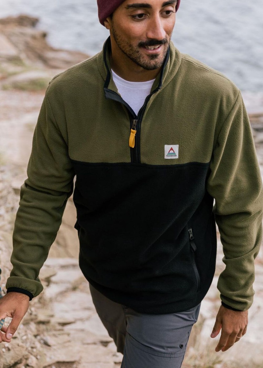 Passenger Set Off Polar Fleece Khaki