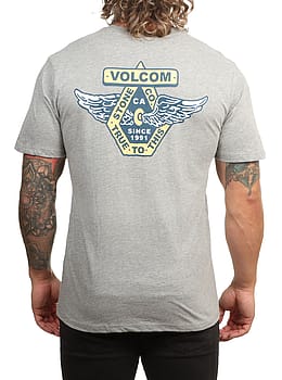 Volcom Free Wheel Hth Tee Heather Grey
