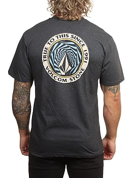 Volcom Ringstone Hth Tee Heather Black