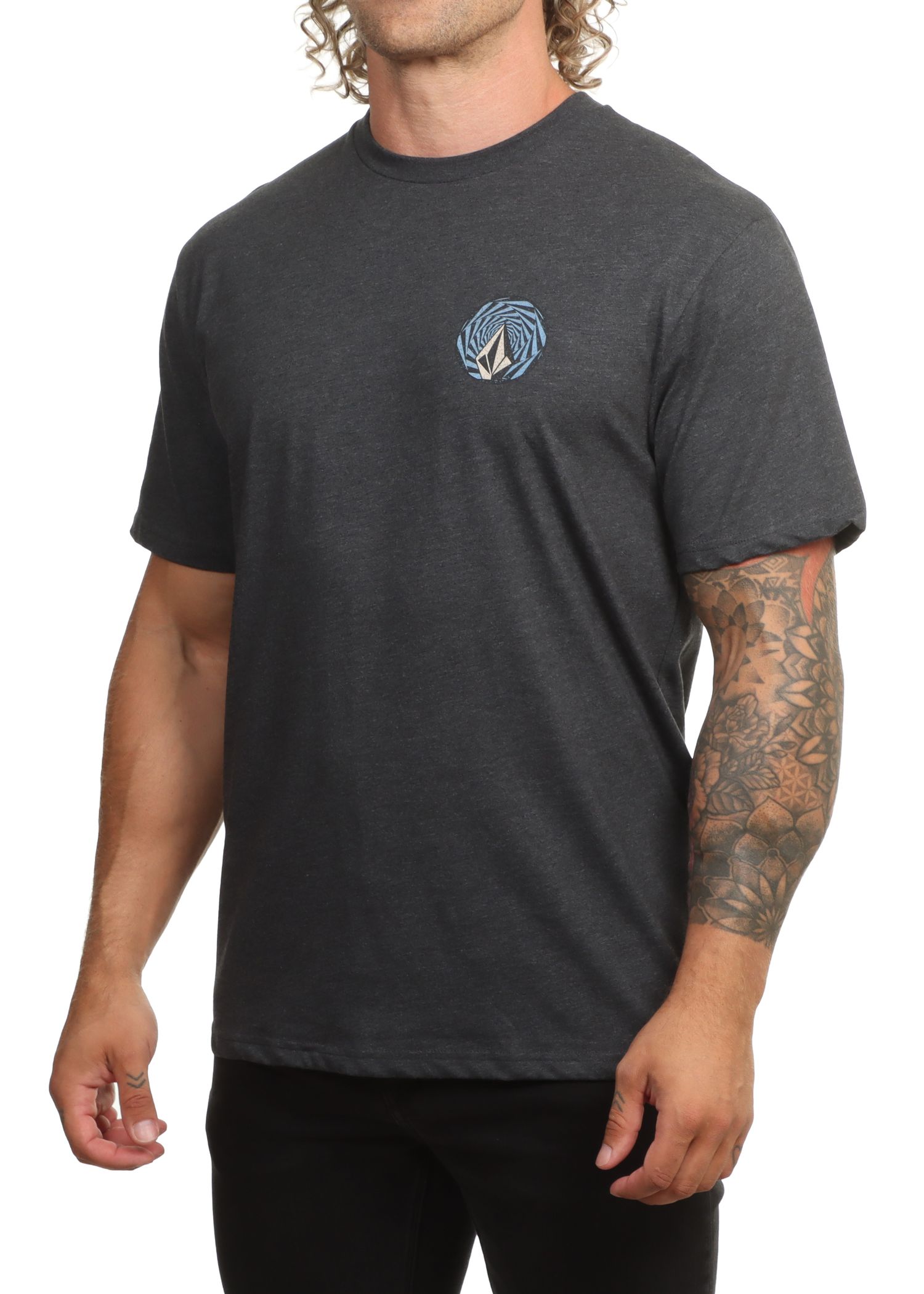 Volcom Ringstone Hth Tee Heather Black