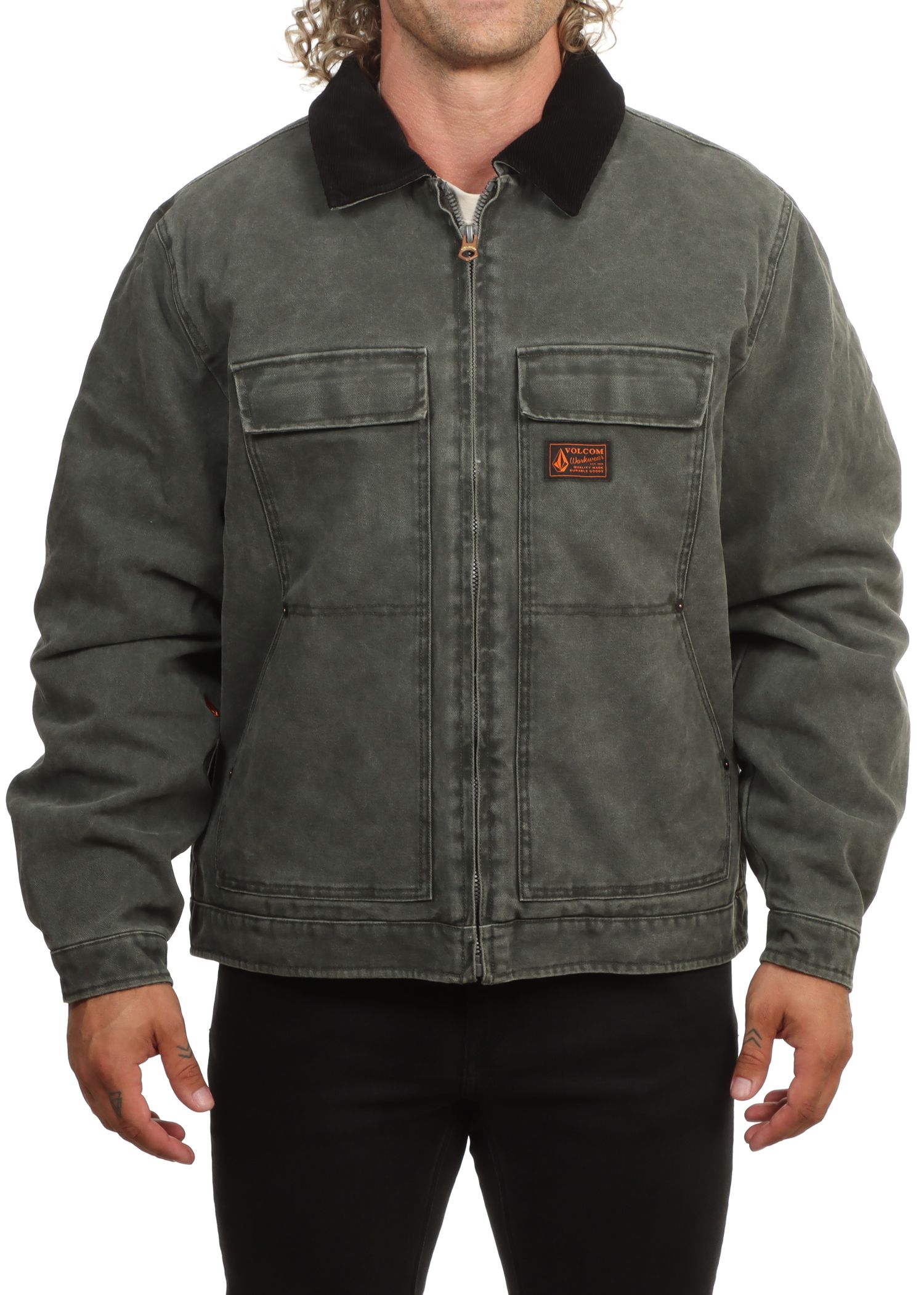 Volcom Heavydust Jacket Rinsed Black