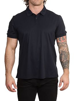 Slam Tech Pique Polo Shirt Dark Navy