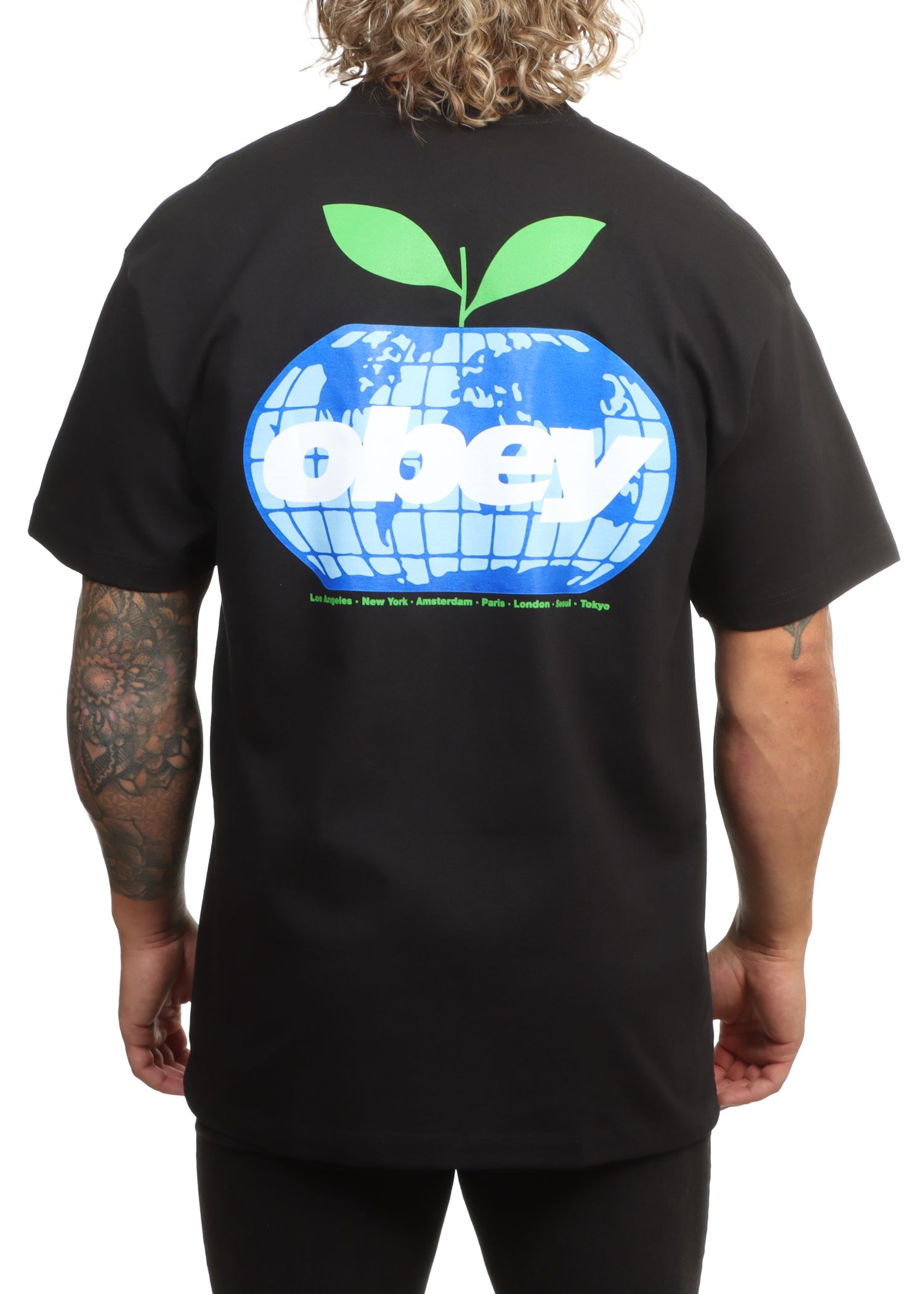 Obey Intercontinental Tee Black