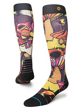 Stance Mushies Mid Poly Snow Socks Maroon