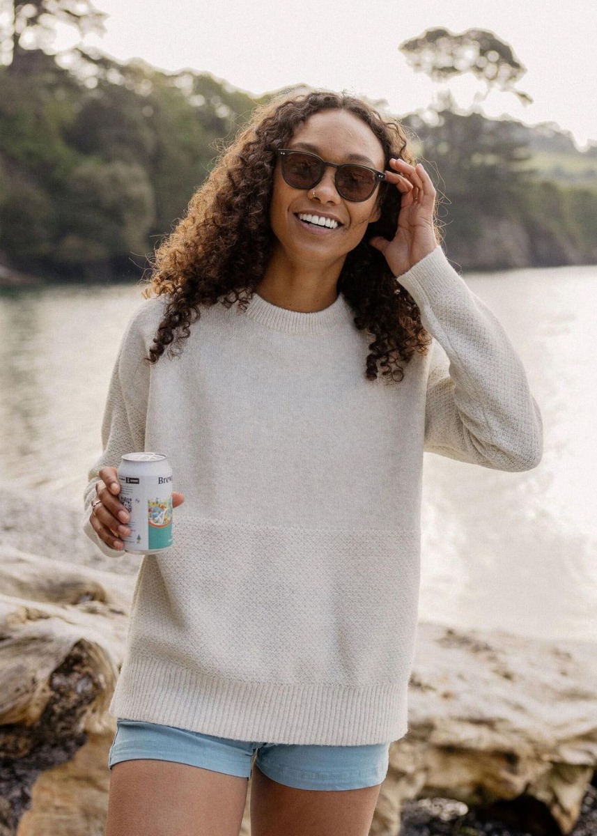 Passenger Cove Organic Knit Sweater Off White