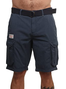 Oxbow Orpek Striped Cargo Shorts Deep Marine