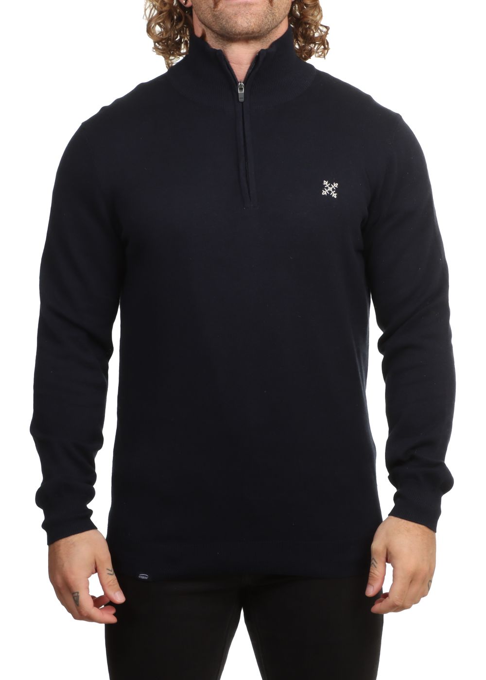 Oxbow Penzi Quarter Zip Sweater Deep Marine