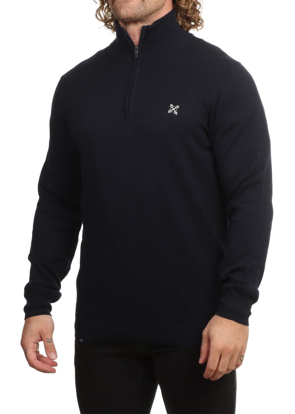 Oxbow Penzi Quarter Zip Sweater Deep Marine