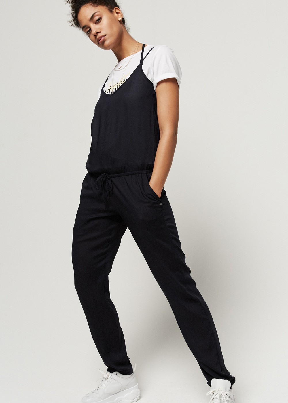 ONeill Sand City Print Jumpsuit Black