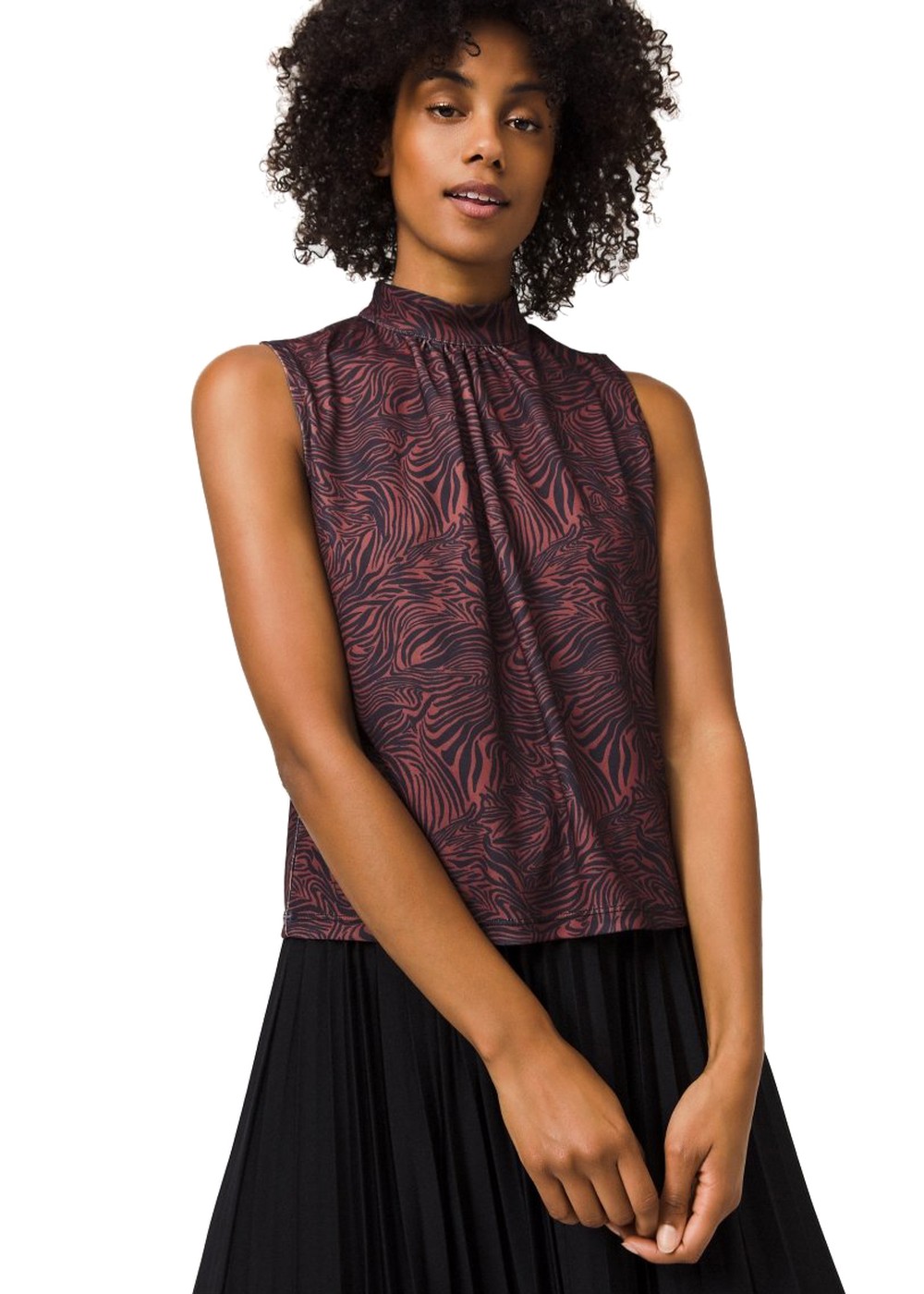 ONeill High Neck Sleeveless Shirt Brown