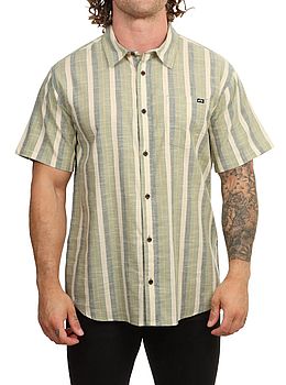 Billabong All Day Stripe Shirt Moss