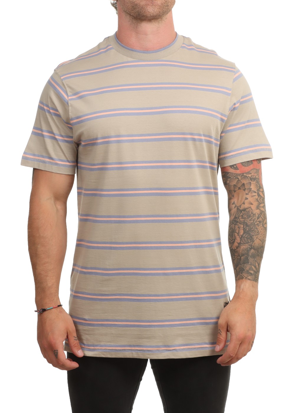 Volcom V Ent Hockey Dad Crew Tee Light Khaki